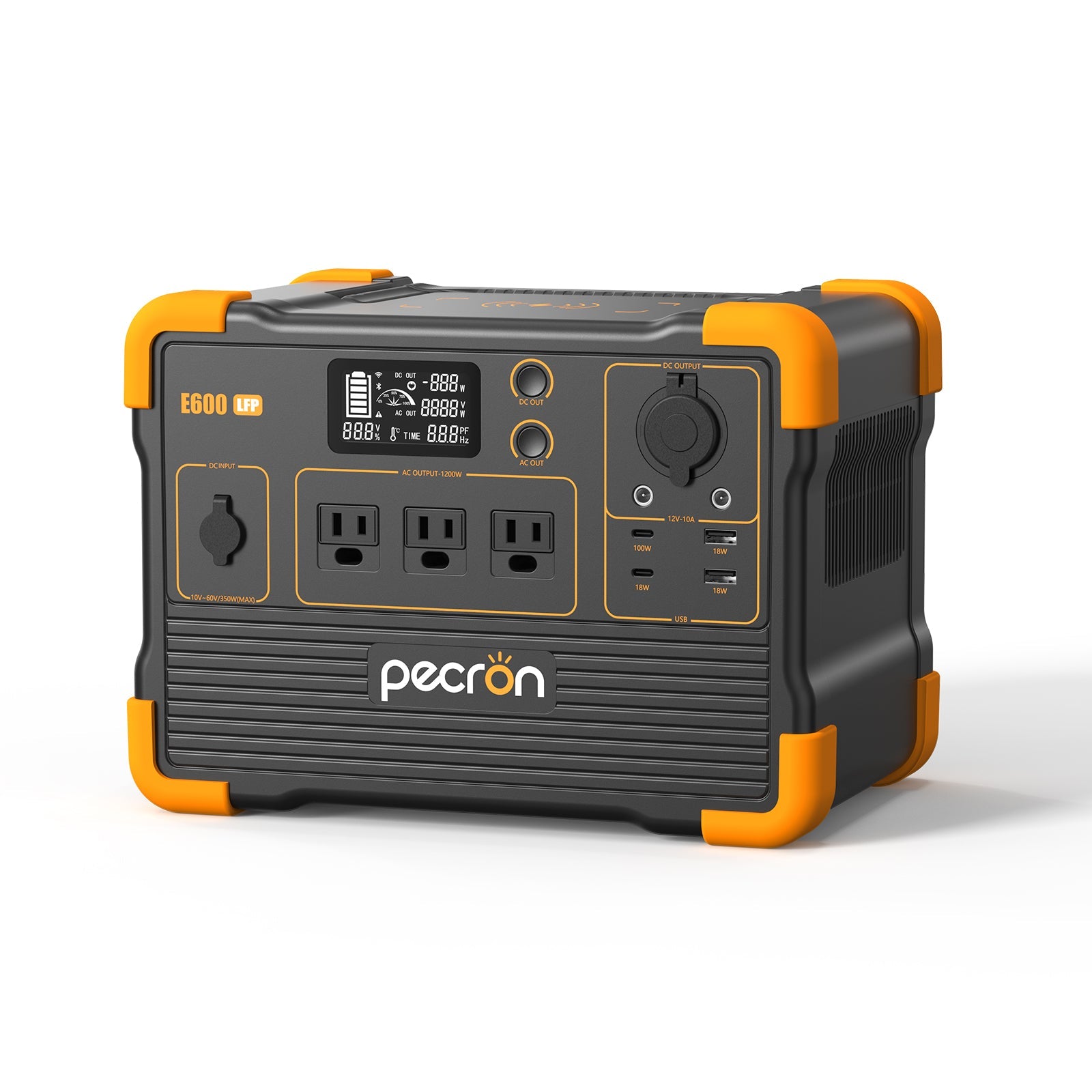 PECRON E600LFP 1200W 614Wh LiFePO4 Portable Power Station Home Outdoor
