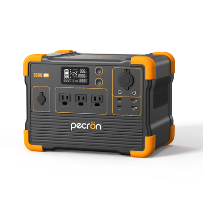 PECRON E600LFP 1200W 614Wh LiFePO4 Portable Power Station Home Outdoor