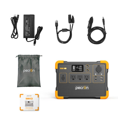 PECRON E600LFP 1200W 614Wh LiFePO4 Portable Power Station Home Outdoor